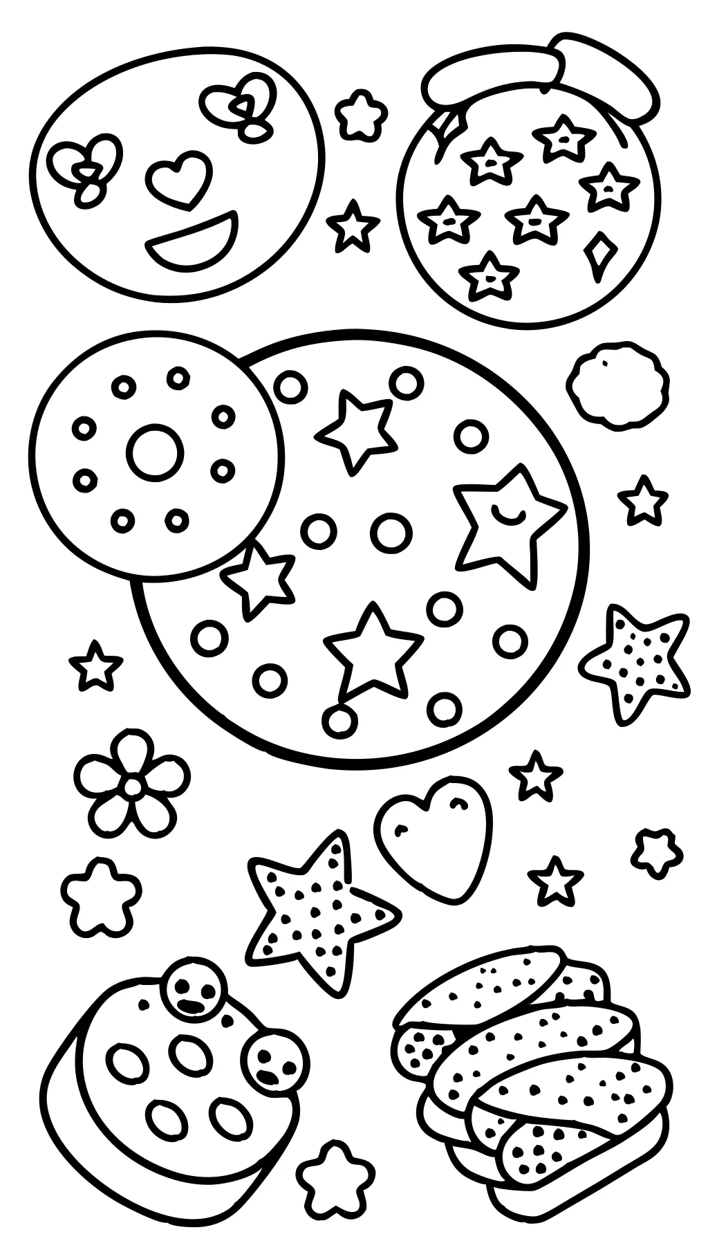 cookies coloring page